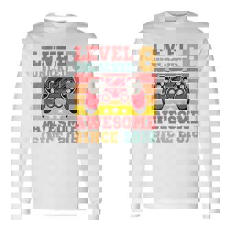 Youth Level 8 Unlocked Vintage Video Game 8Th Birthday Gamer Long Sleeve T-Shirt - Thegiftio UK