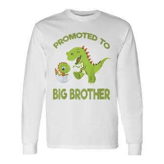 Youth Promoted To Big Brother Est 2024 Cute New Brother 2024 Long Sleeve T-Shirt - Thegiftio UK