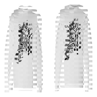 Zebra T Zebra For Girls Zebra Lovers Zebra Long Sleeve T-Shirt - Thegiftio