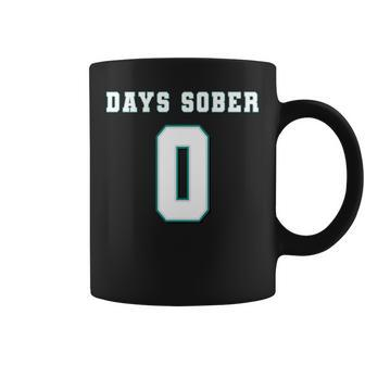 0 Days Sober Drinking Alcohol Lover Adult Men Coffee Mug - Seseable