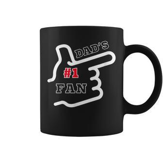 1 Dad Number One Fan Father's Day Father's Birthday Coffee Mug - Seseable