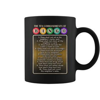 10 Commandments Of Bingo Bingo Player Coffee Mug - Thegiftio UK