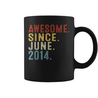 10 Year Old Awesome Since June 2014 10Th Birthday Boy Coffee Mug - Monsterry AU