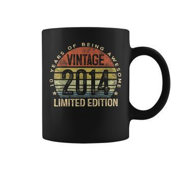 10 Year Old Vintage 2014 Limited Edition 10Th Birthday Coffee Mug - Seseable