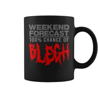 100 Chance Of Blegh Heavy Metal Moshpit Band Coffee Mug - Monsterry DE
