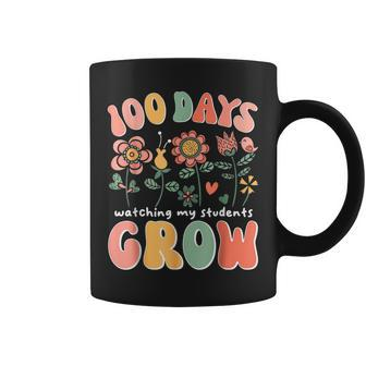 100 Day Watching My Students Grow 100 Days Of School Teacher Coffee Mug - Seseable