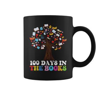 100 Days In The Books Reading Teacher 100Th Day Of School Coffee Mug - Monsterry AU