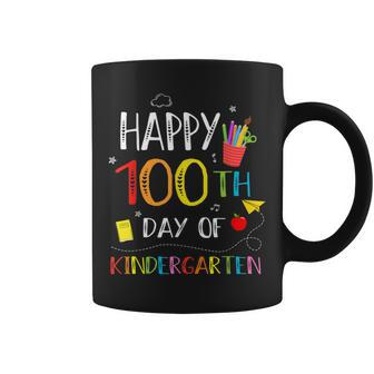 100 Days Of Kindergarten Happy 100Th Day Of School Teachers Coffee Mug - Seseable