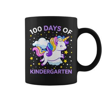 100 Days Of Kindergarten Unicorn Girls 100 Days Of School Coffee Mug - Seseable