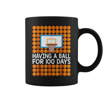 100 Days Of School Basketball 100Th Day Balls For Boys Coffee Mug | Mazezy