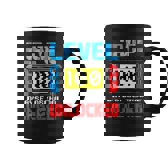 100 Days Of School Boys 100Th Day Of School Level Unlocked Coffee Mug | Mazezy