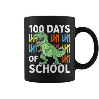 100 Days Of School Boys Dinosaur 100Th Day Dino Coffee Mug - Seseable