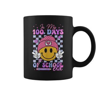 In My 100 Days Of School Era Hippie Face 100Th Day Of School Coffee Mug - Monsterry