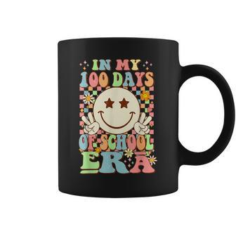 In My 100 Days Of School Era Retro Groovy 100Th Day Teacher Coffee Mug - Monsterry DE