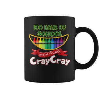 100 Days Of School Got Me Feeling Cray Cray Coffee Mug - Monsterry DE