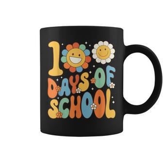 100 Days Of School Groovy 100Th Day Of School Teacher Coffee Mug - Seseable