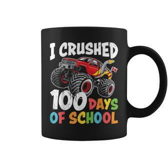 100 Days Of School Monster Truck Boys 100Th Day Of School Coffee Mug - Seseable