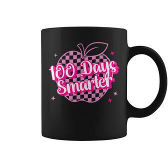 100 Days Smarter Pink Teacher Girls 100 Days Of School Coffee Mug | Mazezy