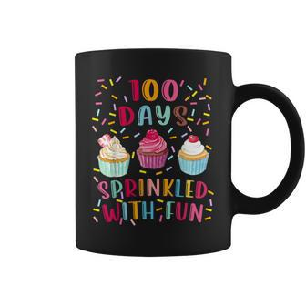 100 Days Sprinkled With Fun 100Th Day Of School Girl Coffee Mug - Monsterry DE