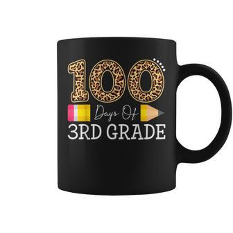 100 Days Of Third Grade Leopard Happy 100Th Day Of School Coffee Mug | Mazezy