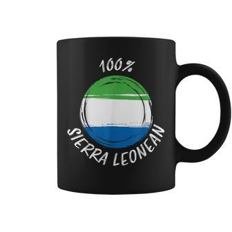 100 Sierra Leonean Flag Sierra Leone Coffee Mug - Monsterry