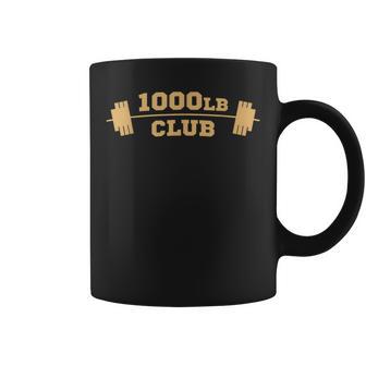 1000Lb Club Weightlifting Strong Powerlifting Coffee Mug - Monsterry AU