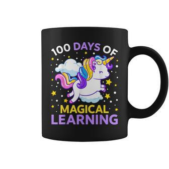 100Th Day Of School Unicorn Girls 100 Days Of Kindergarten Coffee Mug - Seseable