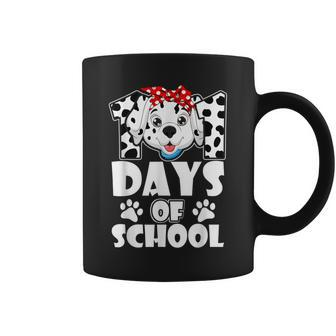 101 Days Of School Dalmatian Dog 100 Days Smarter Teachers Coffee Mug - Monsterry