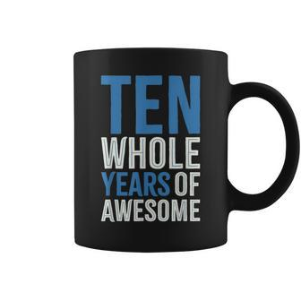 10Th Birthday Boy Age 10 Ten Year Old Boys Son Coffee Mug - Seseable