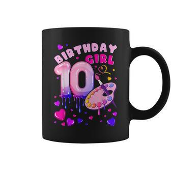 10Th Birthday Girl 10 Years Painting Art Number 10 Coffee Mug - Monsterry UK