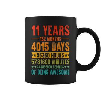 11 Years 132 Months Vintage 11 Years Old 11Th Birthday Coffee Mug - Monsterry