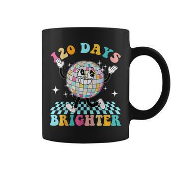120 Days Brighter Happy 120Th Day Of School Groovy Boy Girl Coffee Mug - Seseable