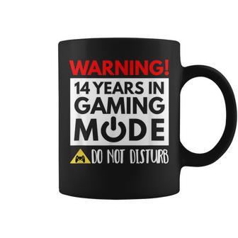 14Th Birthday Gamer Graphic Gaming Mode Don't Disturb Coffee Mug - Monsterry