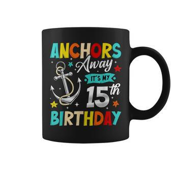 15Th Birthday Cruise Party Anchor 15 Years Old Cruising Coffee Mug | Mazezy