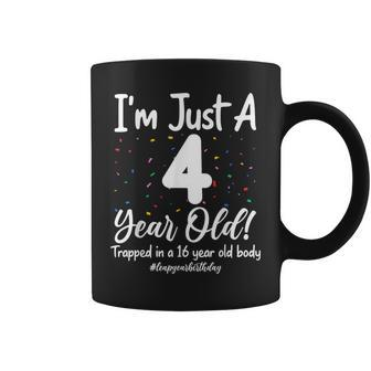 16 Years Old Birthday Leap Year 4 Boys Girls Kid Coffee Mug - Seseable