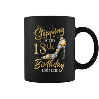 18Th Birthday 18 Years Old Stepping Into My 18 Birthday Coffee Mug | Crazezy UK