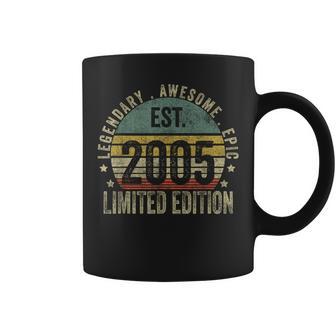 18Th Birthday Vintage 18 Year Old Est 2005 Limited Edition Coffee Mug - Monsterry AU