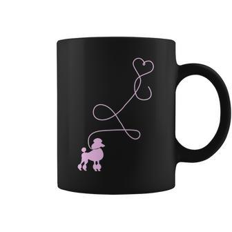 1950'S Sock Hop Costume 50S Theme Dog Pink Poodle Heart Top Coffee Mug | Mazezy