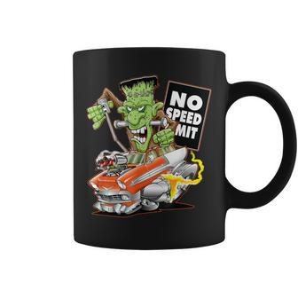 1956 Cartoon Hot Rod Monster Vintage Car Coffee Mug - Monsterry