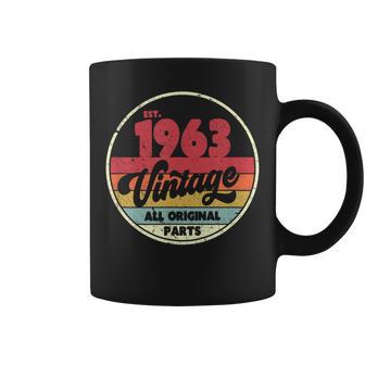 1963 Vintage T Birthday Retro Style Coffee Mug - Monsterry