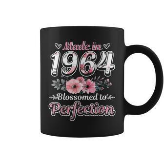 1964 Birthday Floral 1964 & Born In 1964 Made In 1964 Coffee Mug - Thegiftio UK