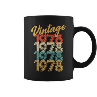 1978 Vintage Distressed 80'S Retro 41St Birthday 41 Yr Old Coffee Mug - Monsterry