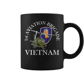 1St Aviation Brigade Vietnam Veteran The Golden Hawks Xmas Coffee Mug - Monsterry DE
