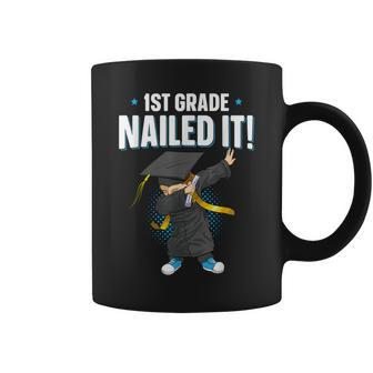 1St Grade Nailed It Boys Dabbing Graduation Class Of 2024 Coffee Mug - Monsterry DE