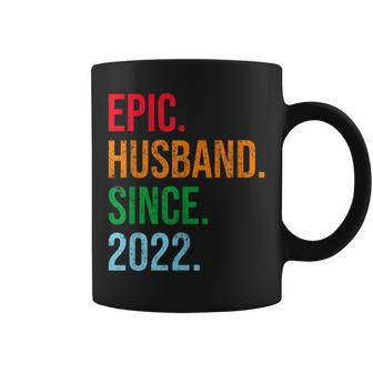 1St Wedding Anniversary Ideas Epic Husband Since 2022 Coffee Mug - Thegiftio UK