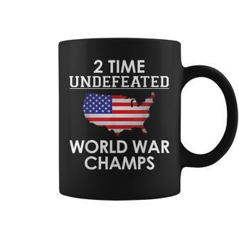 2 Time Undefeated World War Champs Usa Coffee Mug - Monsterry DE