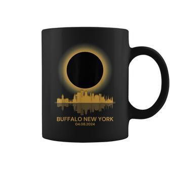 2024 Solar Eclipse Buffalo New York Souvenir Totality Coffee Mug - Monsterry DE