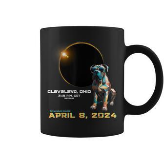 2024 Solar Eclipse Cleveland Ohio Cane Corso Lover Coffee Mug | Mazezy
