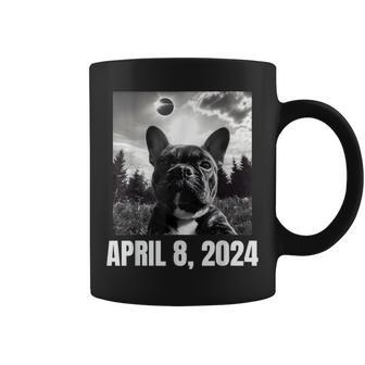 2024 Solar Eclipse French Bulldog Selfie Coffee Mug - Monsterry AU