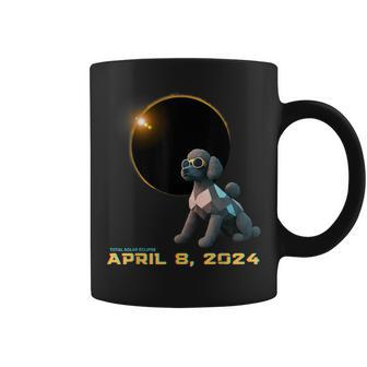 2024 Solar Eclipse Poodle Solar Eclipse Glasses Coffee Mug - Monsterry